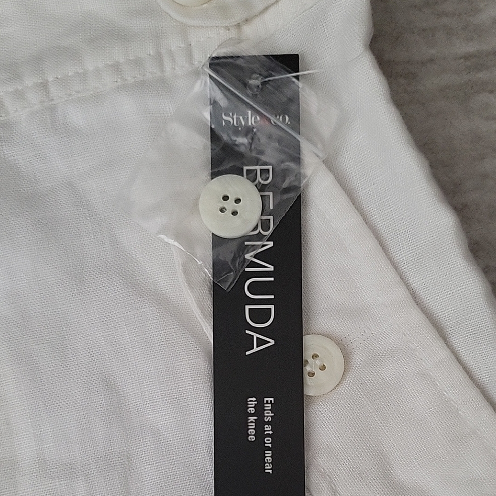 Style & Co. Women's White Bermuda Shorts - Picture 4 of 4